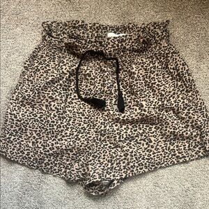 High Rise Linen Shorts